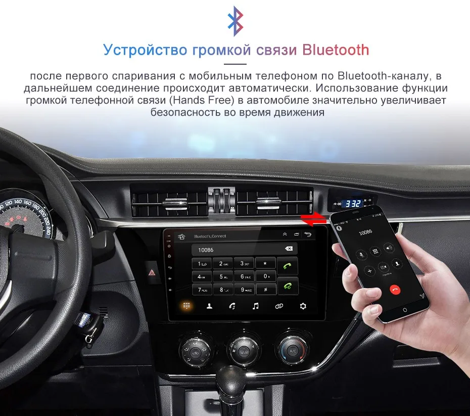 Junsun Штатное Головное устройство для Тойота Королла Corolla GPS навигатор Android 8.1 aвтомагнитола магнитола 2 din автомагнитолы 2DIN Андроид для Toyota Corolla E180 штатная магнитола автомобильная мультимедиа