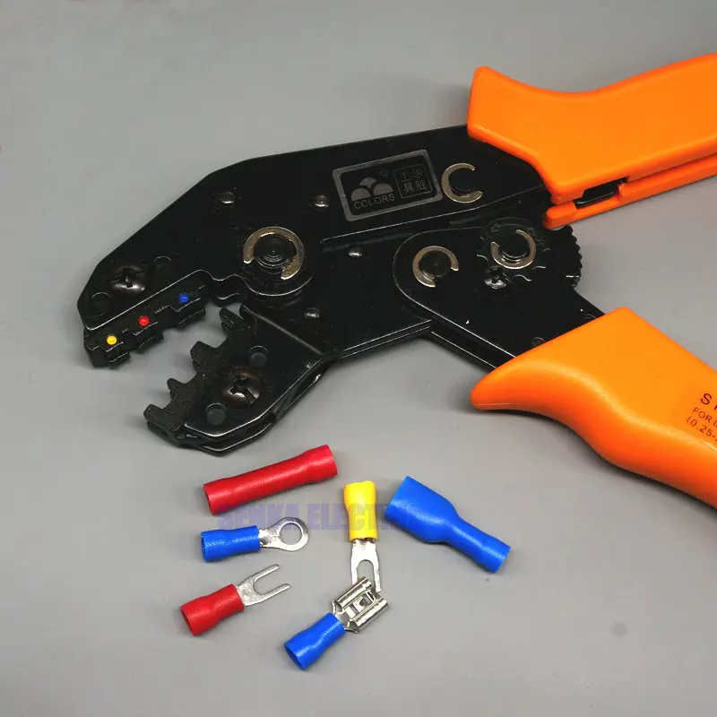 

Free Shippping Ratchet terminal line pressing pliers,Crimping Pliers SN-02C 24-14 AWG