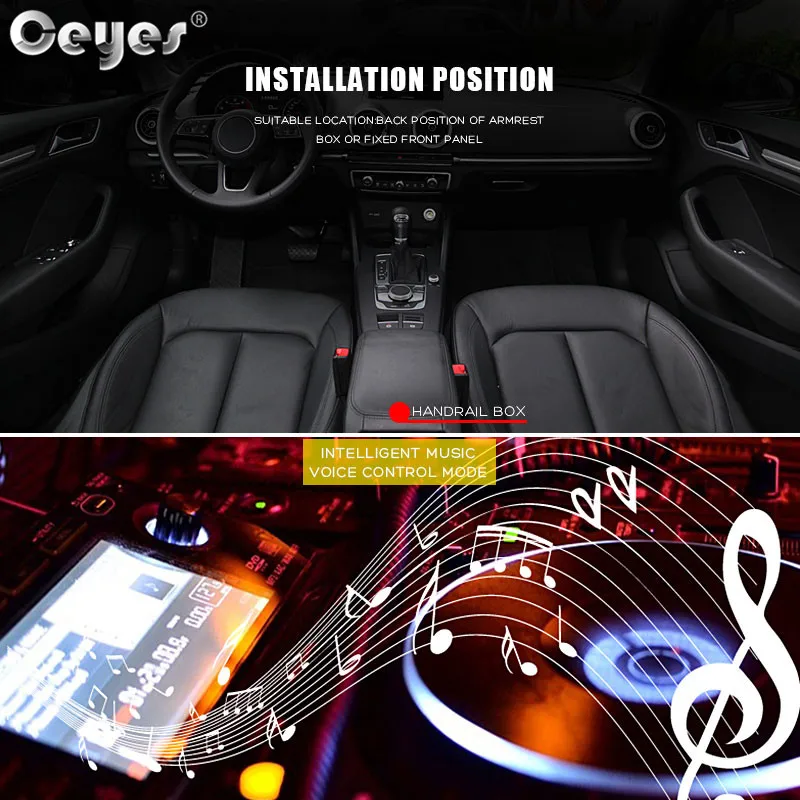 Ceyes Car Interior Festival Decorative Bright Flicker Laser Lights Accessories LED Auto Universal Atmosphere Lamps Voice Control Ceyes Car Interior Festival Decorative Bright Flicker Laser Lights Accessories LED Auto Universal Atmosphere Lamps Voice Control