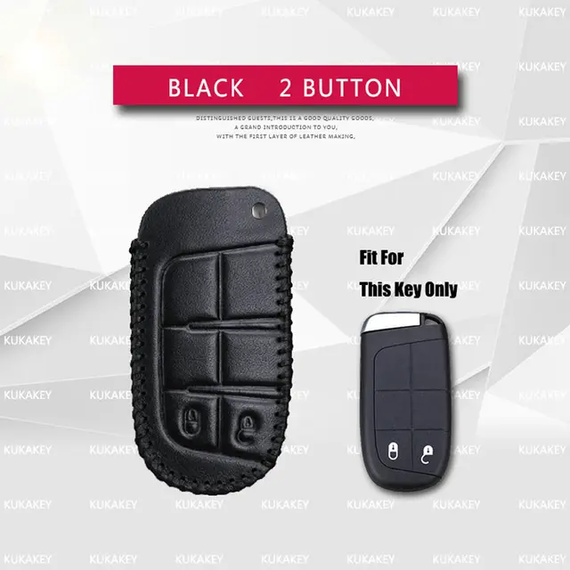 Genuine Leather 2 5 On Smart Car Key Case Cover For Jeep Genuine Leather 2 5 On Smart Car Key Case Cover For Jeep Renegade Wrangler Grand Cherokee Comp Patriot Liberty Accesorios