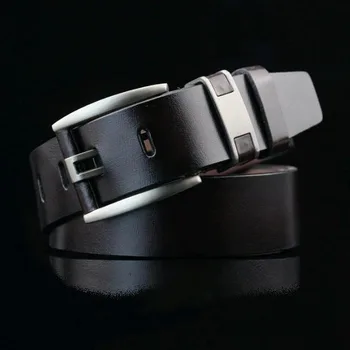 

Fashion Anqiue Vintage Men Male PU Leather Belts Strap Luxury Pin Buckle Casual Classice Waistband Cummerbunds Ceinture Homme