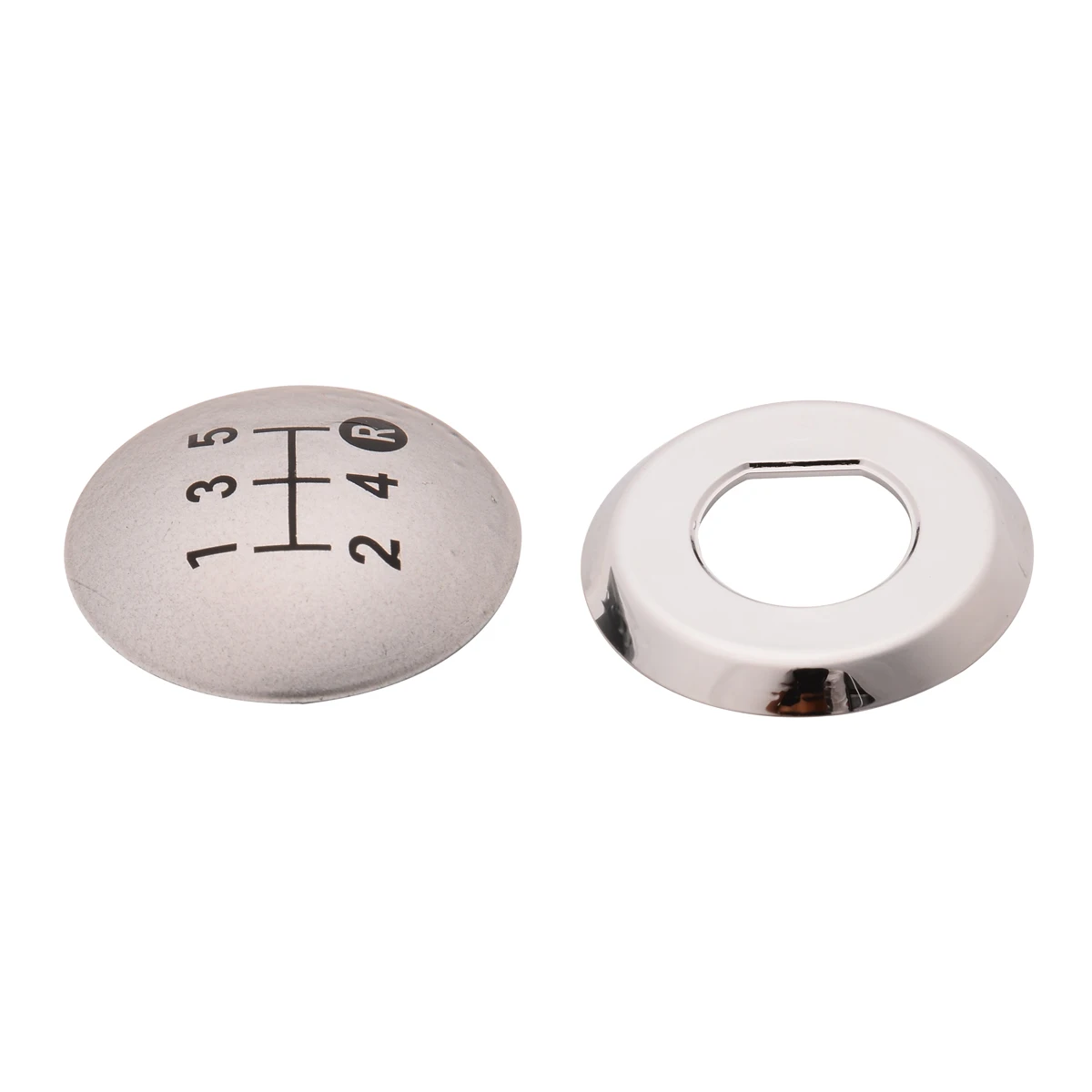 1PC Car Chrome 5 Speed Gear Shift Knob Cap Top Cover Car Styling Gear Knob Stick Cover For TOYOTA AURIS 2007 2008 2009
