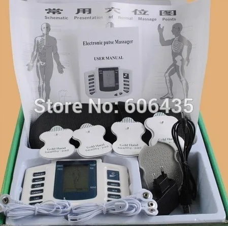 JR-309 Hot new Electrical Stimulator Full Body Relax Muscle Therapy Massager Pulse tens Acupuncture with therapy slipper+ 4pads |