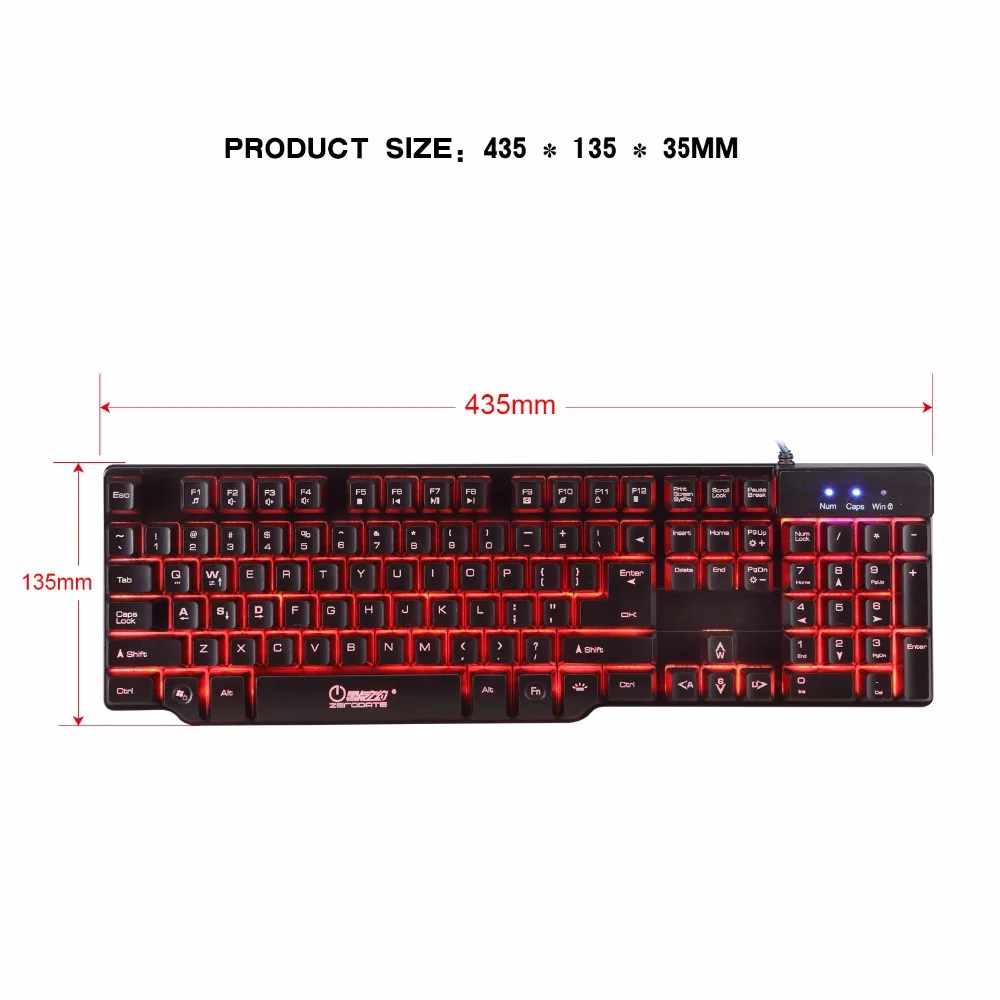 Mechanical Keyboard Gaming Wired Backlit Keyboard LED Backlight Keycap For Gamer Computer Laptop (11)