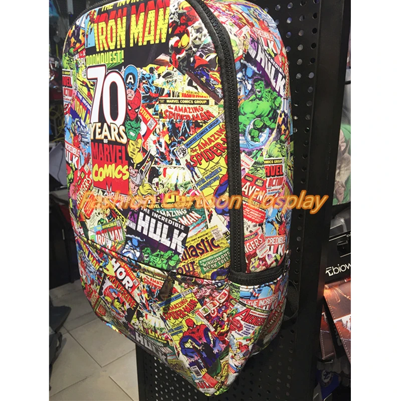 Marvel Movie 70 юбилей Рюкзак Mochila большой емкости унисекс школьные сумки рюкзак для