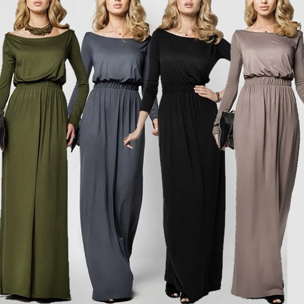 womens casual long sleeve dresses