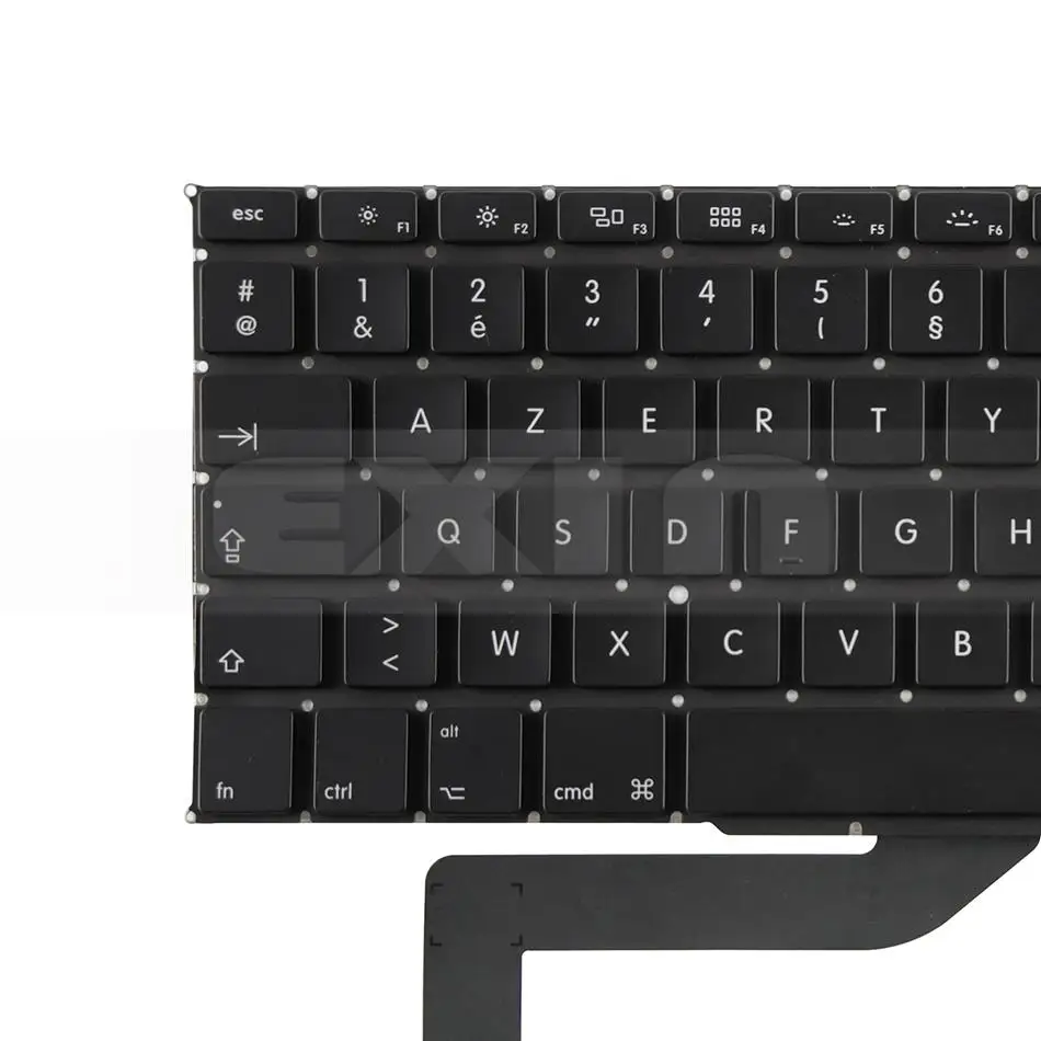 Для Apple Macbook Pro retina 1" A1398 AZERTY клавиатура с французской раскладкой с Подсветка с подсветкой и винты 2012 2013