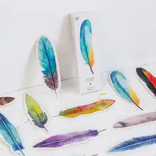 30 шт. креативные цветные перьевые бумажные закладки, милые канцелярские закладки, книжные клипсы, офисные аксессуары, школьные принадлежности