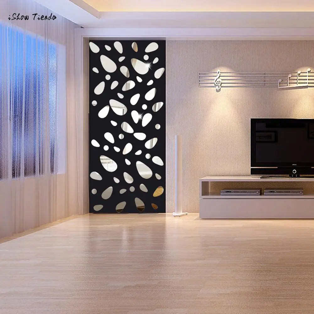 

12Pcs 3D Mirror Vinyl Removable Wall Sticker Decal Home Decor Art DIY