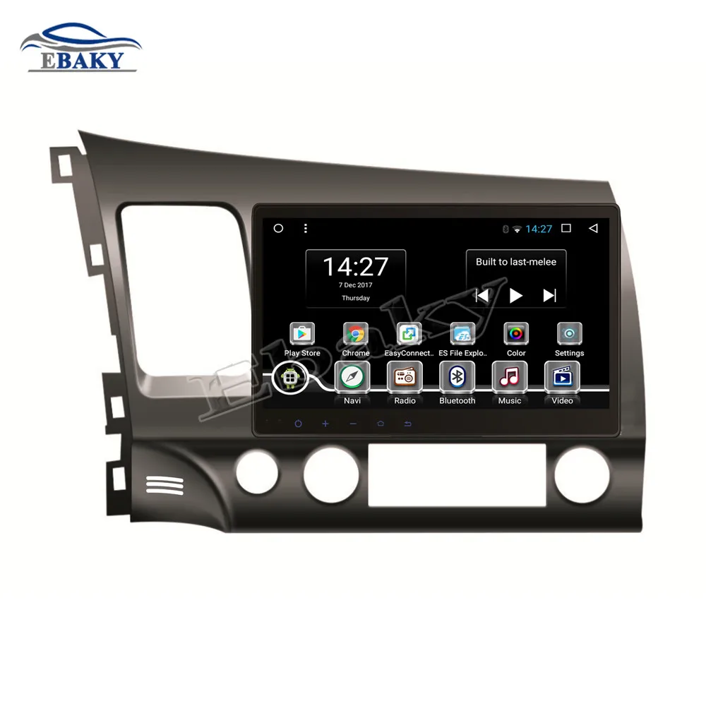 Flash Deal NaviTopia 10.1inch 1G/2G RAM Quad Core/Octa Core Android 7.1/8.1 Car DVD Radio for Honda CIVIC 2006 2007 2008 2009 2010 2011 GPS 9
