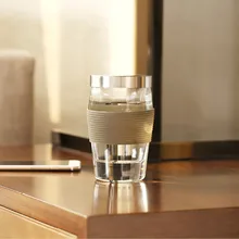 Samadoyo стеклянные двойные чайные чашки 500 мл пищевой с крышкой из нержавеющей стали кофейные чашки S018A