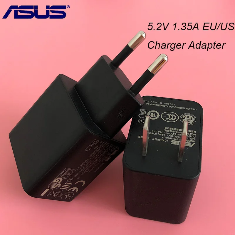 

Original 5.2V/1.35A ASUS Black EU US Plug Wall Charger Adapter For Zenfone 2 5 6 AR 3 MAX Laser 4 selfie max pro ZC554KL Deluxe
