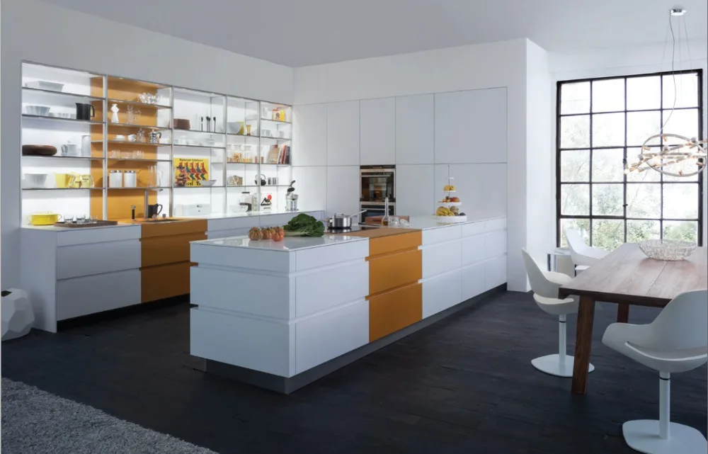 Buy Free design customized lacquer kitchen cupboard 2 pack paint kitchen