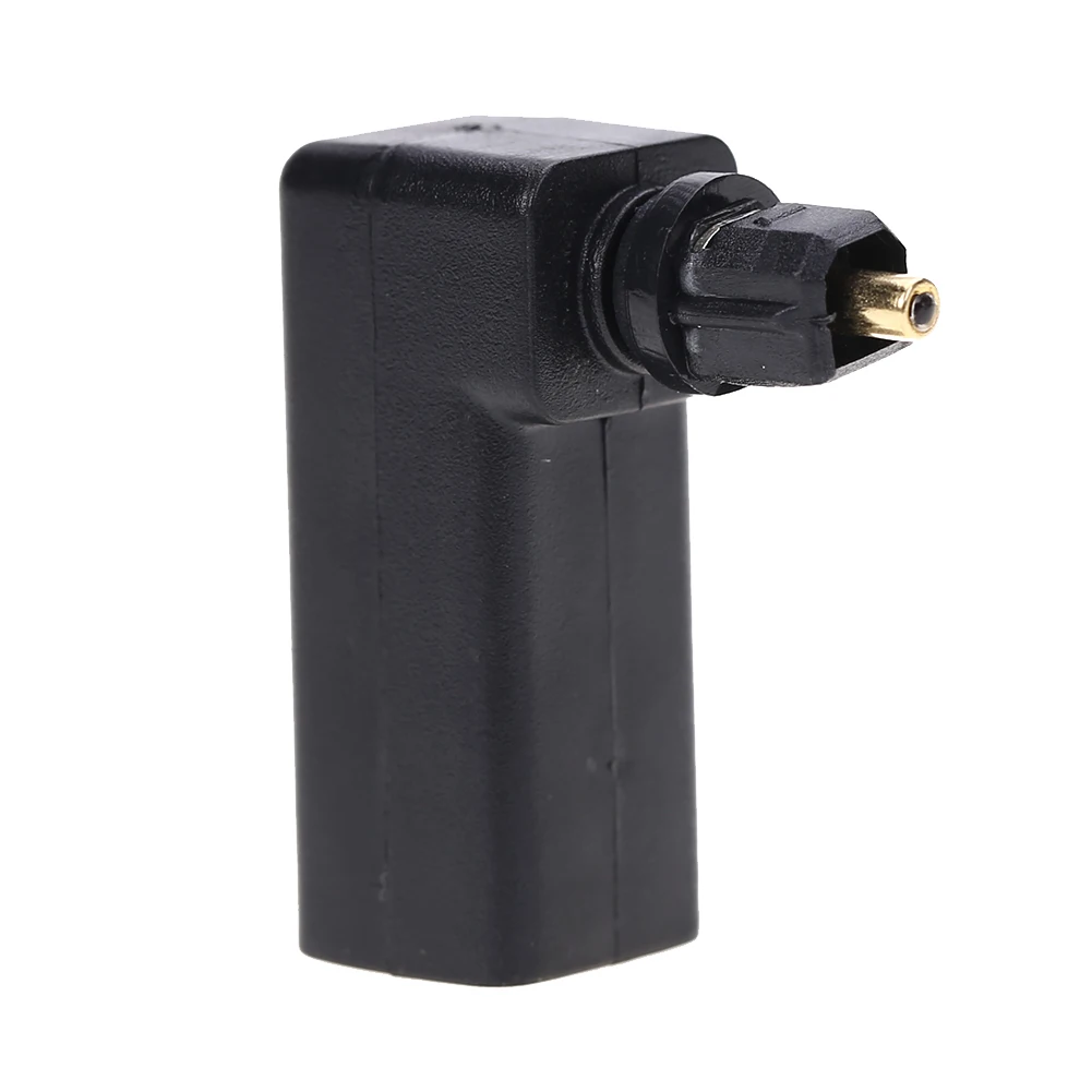 

Audio Connector Optical TosLink Female to Male Plug 90 Degree Right Angled Adapter Optical Fiber Converter for DVD Player