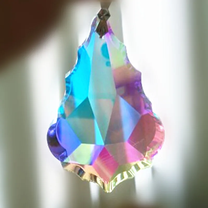 Подвески В Форме Кленового Листа из стекла AB 38 мм 2 шт./лот/лот|pendants for chandeliers|crystal