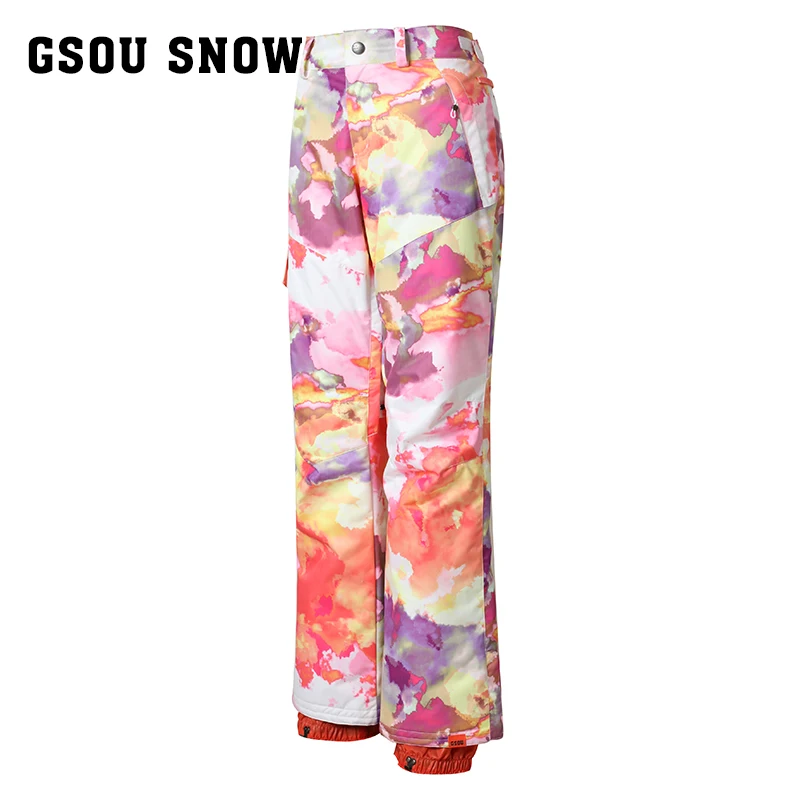 

Gsou snow double snowboarding pants pants women snow winter outdoor waterproof trousers