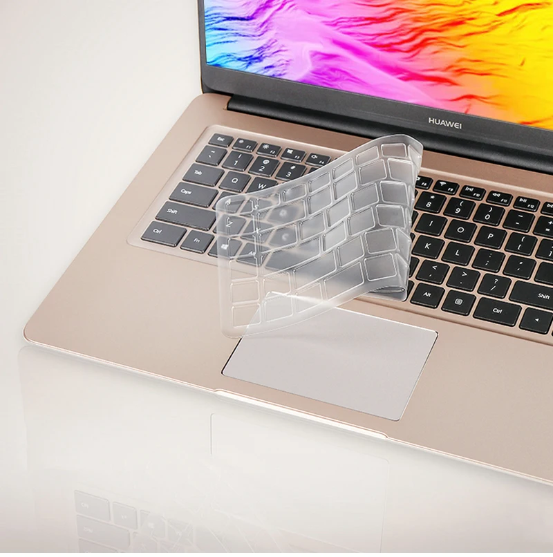 Чехол TPU для huawei MateBook D 15,", пленка на клавиатуру для ноутбука Matebook d MRC-W50 W60, прозрачный защитный чехол на клавиатуру