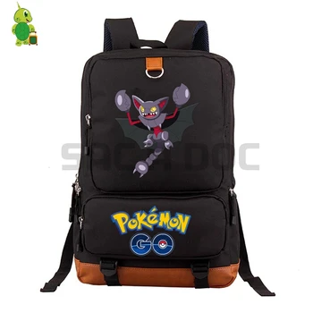 

Pokemon Go Gliscor School Bag Women Men Canvas Laptop Backpack for Teenage Boys Girls Travel Shoulder Bags Daily Backpack
