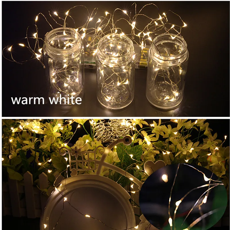 warm white string lights
