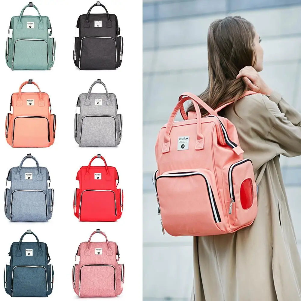 

Waterproof Multi-functional High-end Durable Fashionable Large Capacity Fashionable Shoulders Mummy Bag Nursing Bag