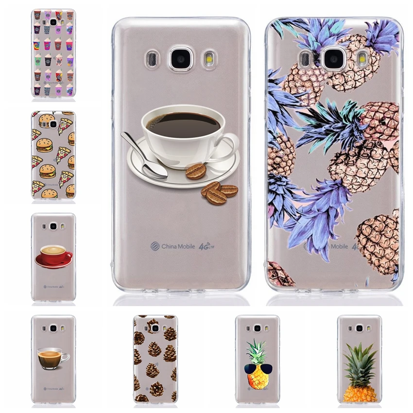 For Samsung Galaxy J1 J2 J3 J5 J7 prime J120 J320 J330 TPU Colorful Soft Pineapple Food Painted Desig Cover Case Fundas E318 |