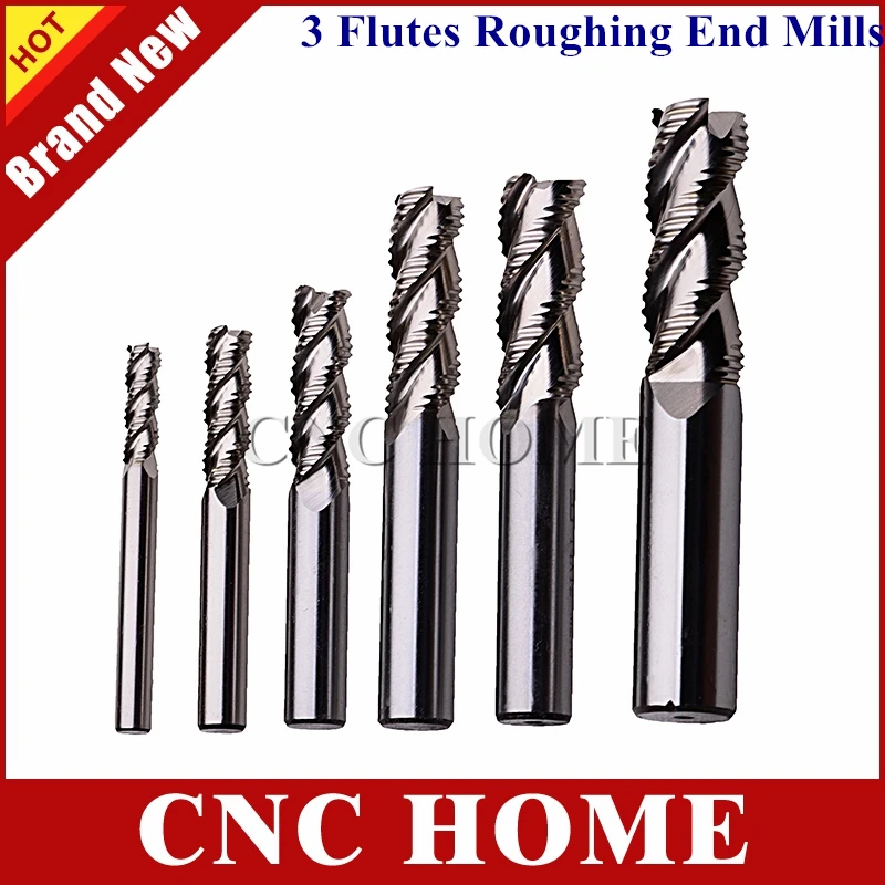 4mm Solid Carbide 3 Flute Roughing End Mill for Aluminium//Endmill