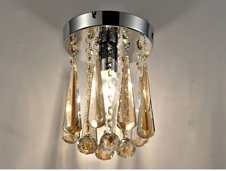 

Modern Cognac Crystal Ceiling Lamps LED crystal lampLighting Home Lighting Fixtures Deco for Balcony Lobby Corridor