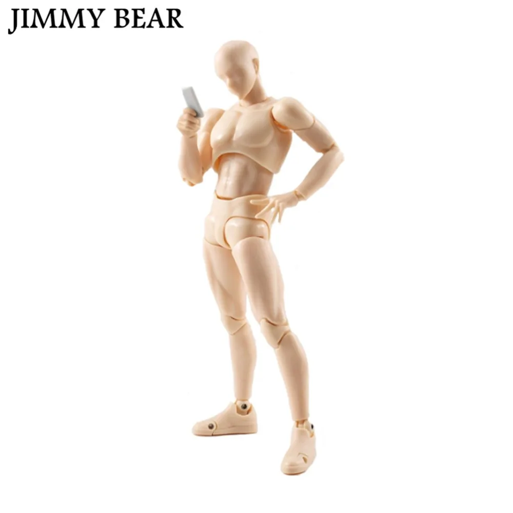 

JIMMY BEAR Body kun PVC Action Figure S.H.Figuarts (SHF) DX SET SHE HE model doll Figures 15cm