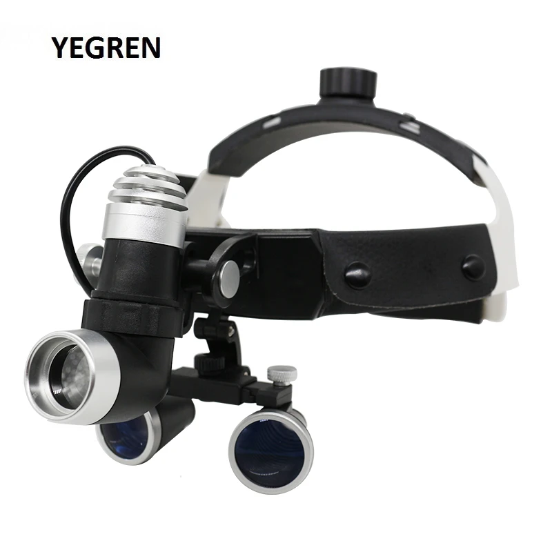 

2.5X /3.5X Illuminated Helmet Dental Loupes with Adjustable LED Dental Headlight Binocular Loupe for Medical Surgery Operation