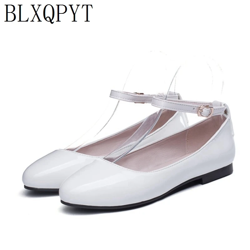 

LXQPYT 2019 Lage size 31-52 New womens shoes casual candy-colored good woman with flat soles flat heel zapatos de mujer 17-3