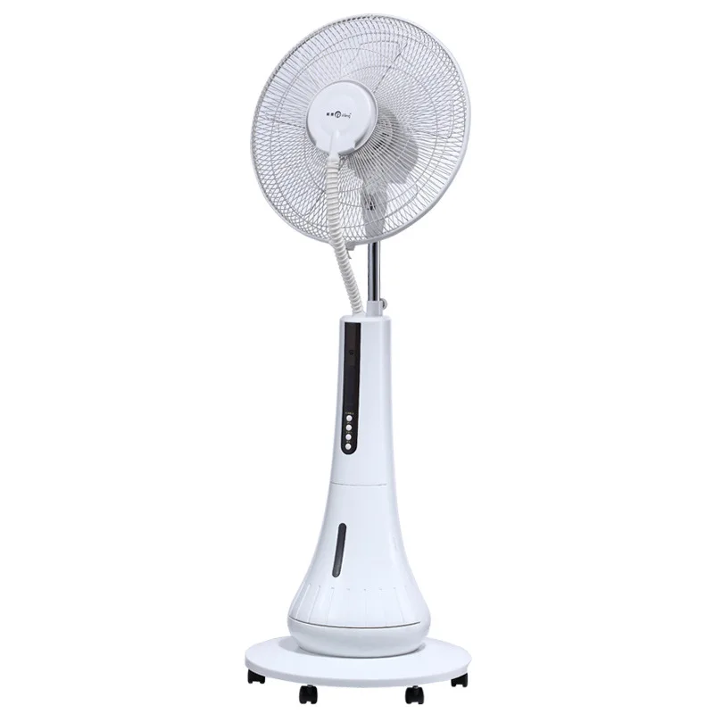 

16 Inch Portable Spray Humidifier Water Mist Fan Air Conditioning Moisturizing Fan with Rollers/LED Dynamic Display/7.5H Timer