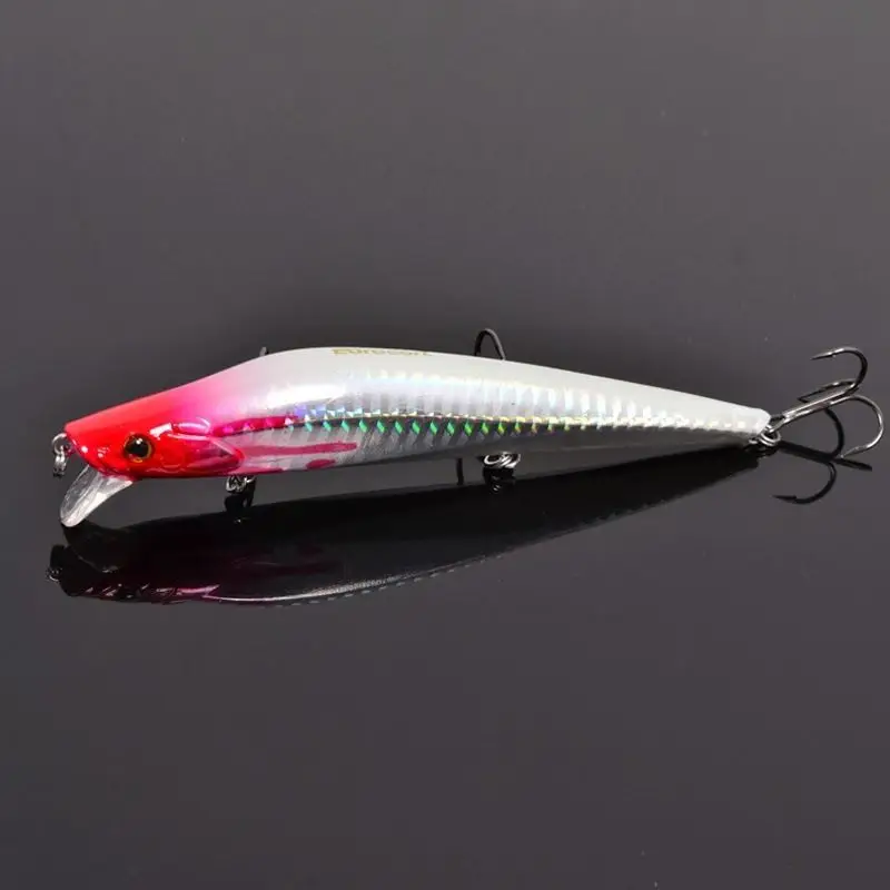 Red Fishing Tackle Lures Baits Crankbaits 125mm 22g Minnow Hard Hooks Jewfish Shinyin Fishing