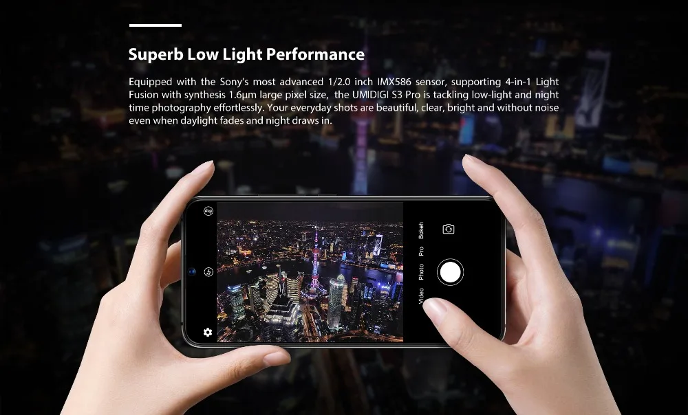 Umidigi S3 Pro Android 9,0 5150 мАч NFC Смартфон Восьмиядерный 6 ГБ ОЗУ 128 Гб ПЗУ 6," FHD+ 48 Мп+ 20 МП AI камера керамический сотовый телефон