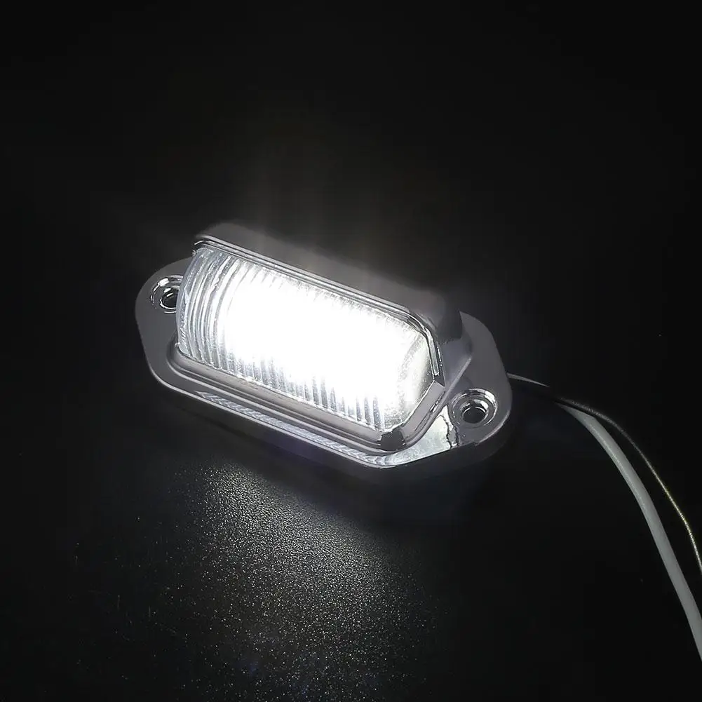 6LED 10-30V номерной знак светильник для лодок грузовиков трейлеров внутренняя лампа