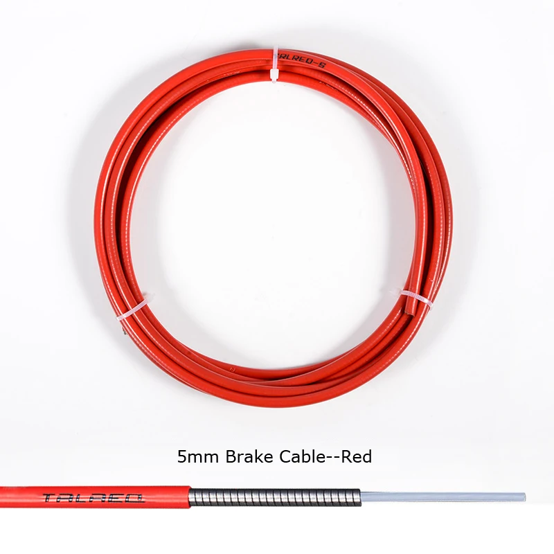 3 м Универсальный Горный Дорожный велосипед Шестерни Тормозная Сдвиг переключения переключатель спереди и сзади внутренней и внешней замены кабель провод - Цвет: Brake Cable Red