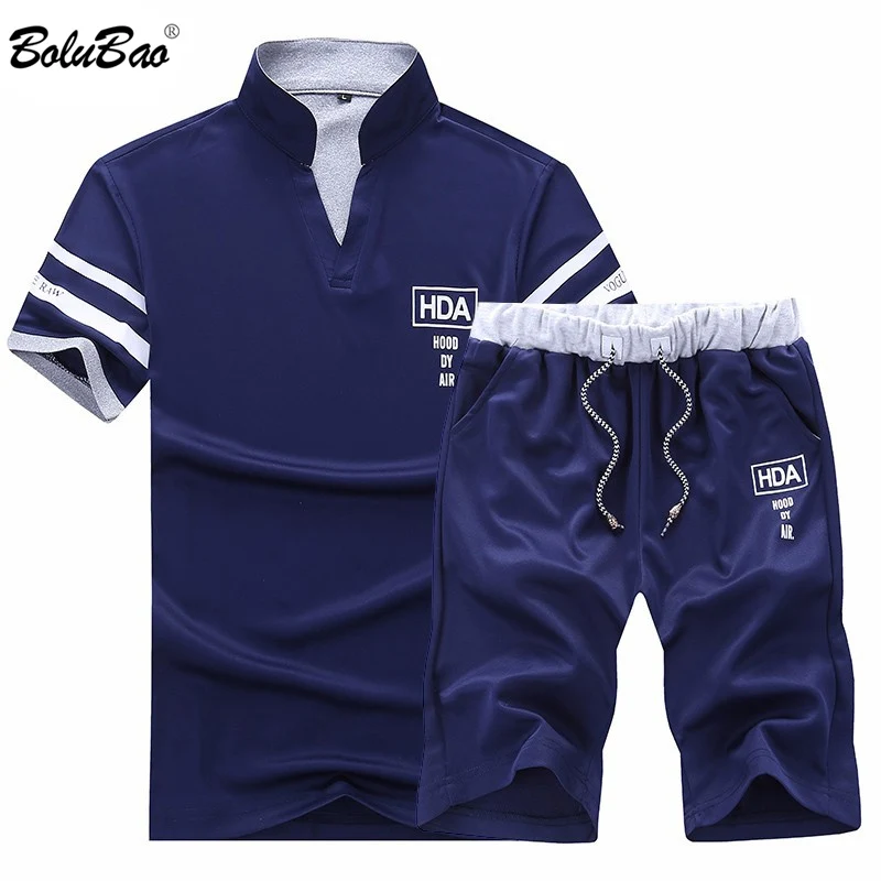 BOLUBAO Men Sets Brand New 2019 Summer Men's Tracksuit Clothing Male Short Sleeve + Shorts 2 Pieces Printed Male Set BOLUBAO Men Sets Brand New 2019 Summer Men's Tracksuit Clothing Male Short Sleeve + Shorts 2 Pieces Printed Male Set
