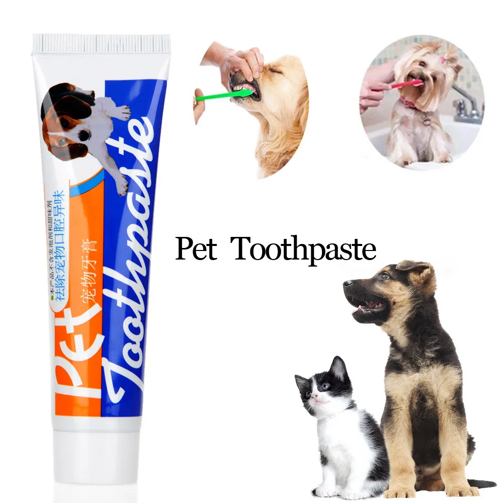 Pet Toothpaste Toothbrush Teeth Brush Dog Cat Oral Care 10.18 on