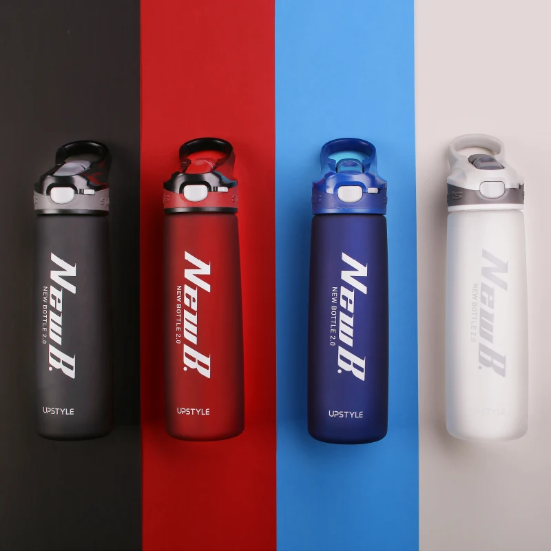Outdoor Travel Portable Drinkware Tritan Plastic Whey Protein Powder Sport Shaker Bottle 750/600ML For Water Bottles With Straw