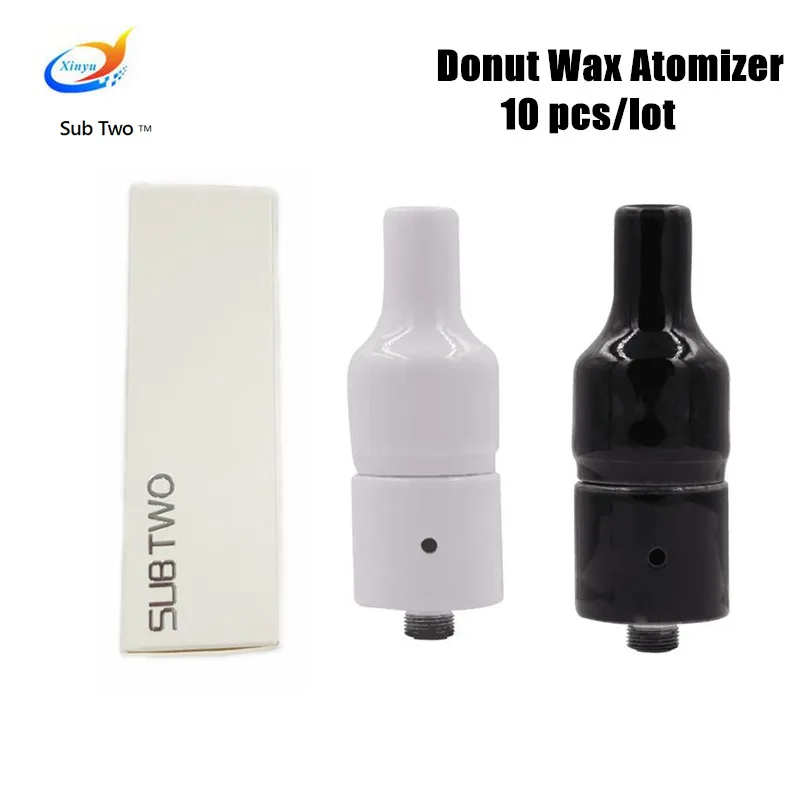 

10pcs Ceramic coil donut atomizer full ceramic evaporizer ceramic chamber heating vaporizer smoking Wax Coil Atomizer tank vapor