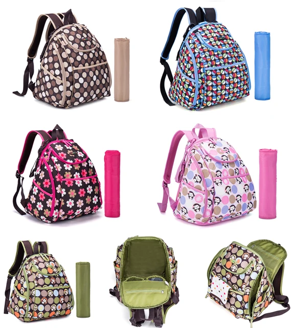 Colorland Smart Cute Backpack Diaper Bag Baby Ny Changing Colorland Smart Cute Backpack Diaper Bag Baby Ny Changing With Pad Stroller Straps