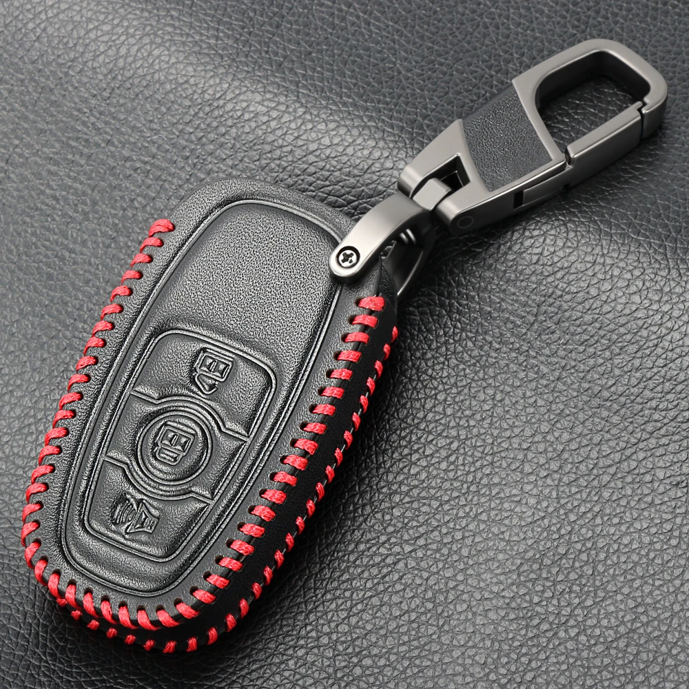 New Design Men Leather Car Key Case Cover For Great Wall Haval H6 Coupe C50 Hoist Protection Shell Skin Bag Only | Автомобили и