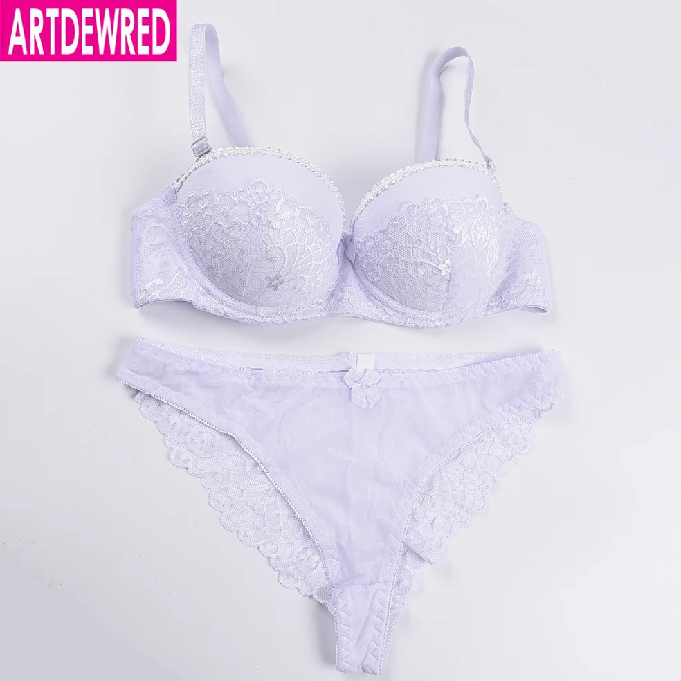 [Retail& Wholesale] VS New Sexy Bra Set Push Up Lace Deep V ABC Cup Women's Underwear Sets Sexy Lingerie Set For Girls