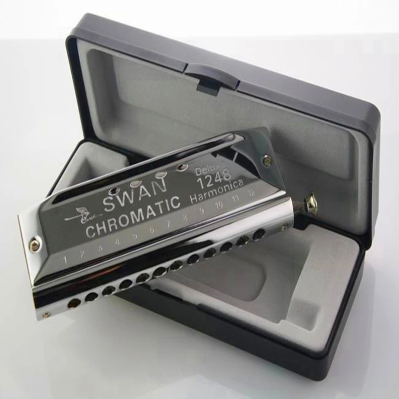Chromatic Harmonica 12 Holes 48 Tone Gaitas Harmonicas Circular Arc
