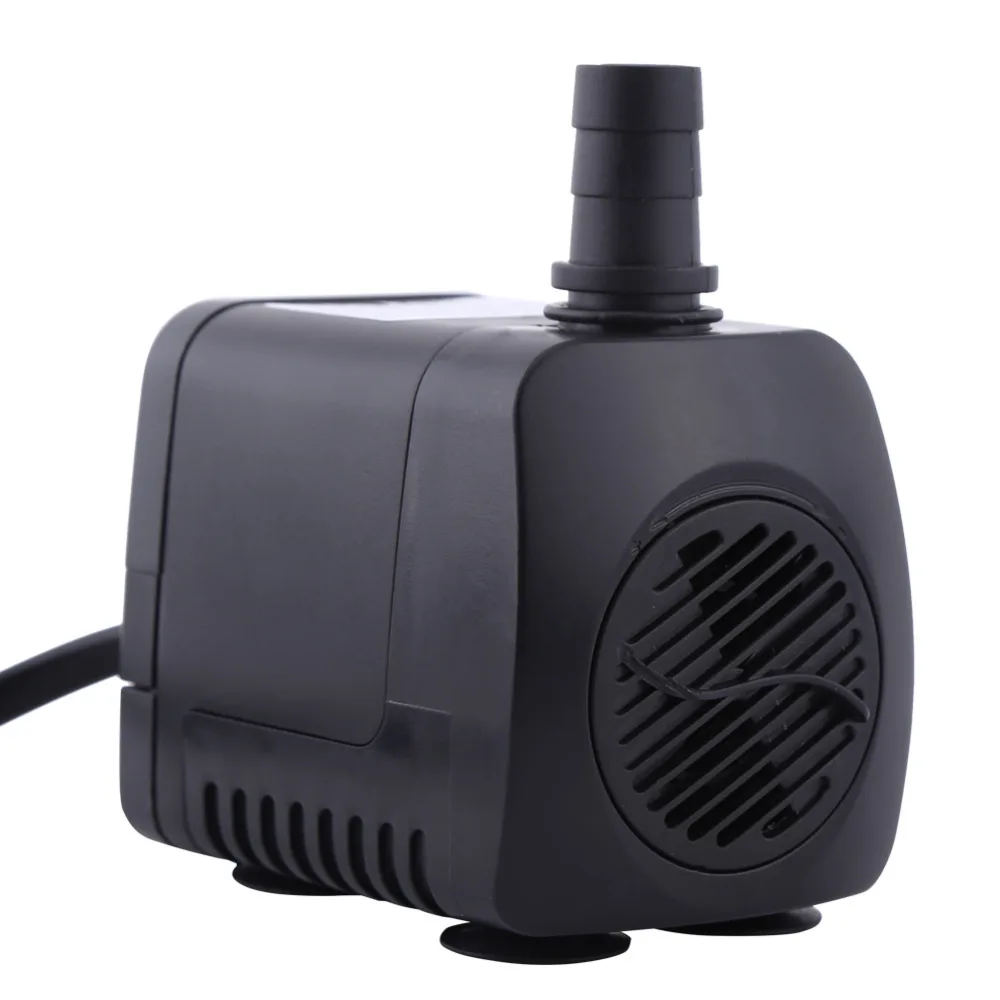 1Pc Ultra-quiet 220V 15W 800L/H US Plug Water Submersible Pump Flow Rate Fountain Aquarium Water PumpAir Fish Tank