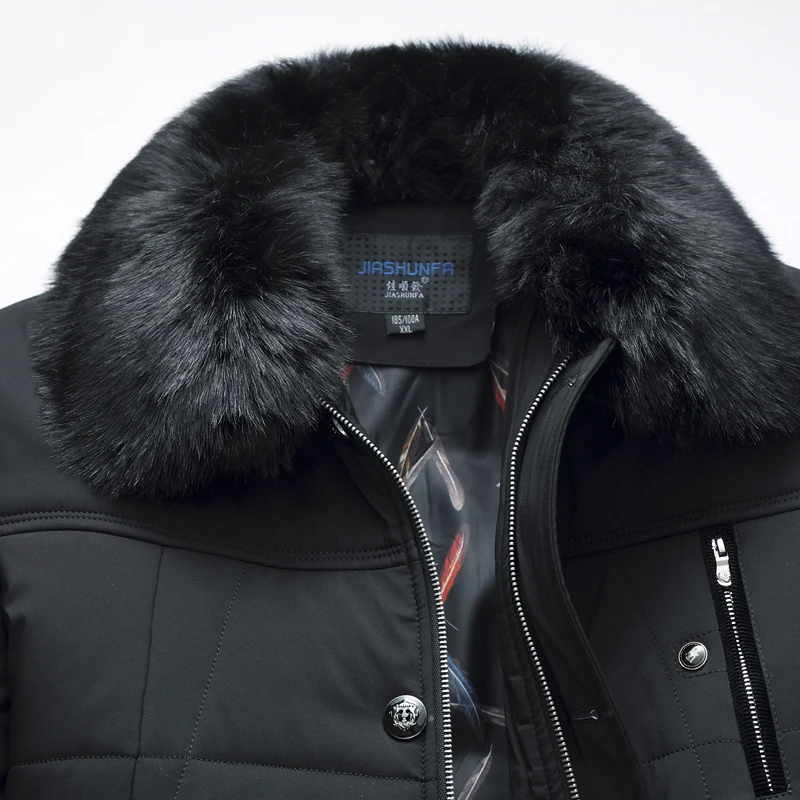 LONMMY 4XL Causal parka men coats Velvet thickening Slim fashion Fur collar jacket men Winter jackets mens windbreaker 2018 New