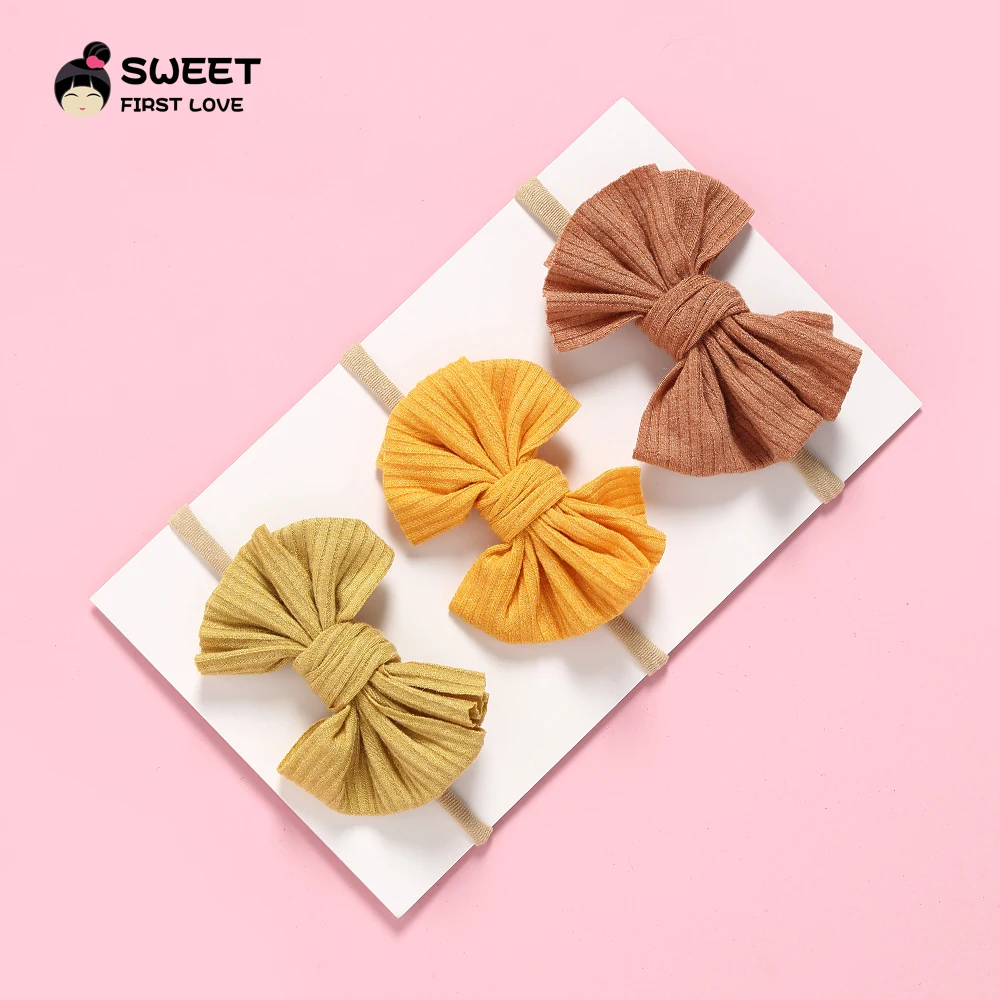 

1PCS BIG BOW Nylon Headbands For Girls Top Bow Knotted Hairband Stretch Hair Accessories Children Bows for Hair Elastic Turban