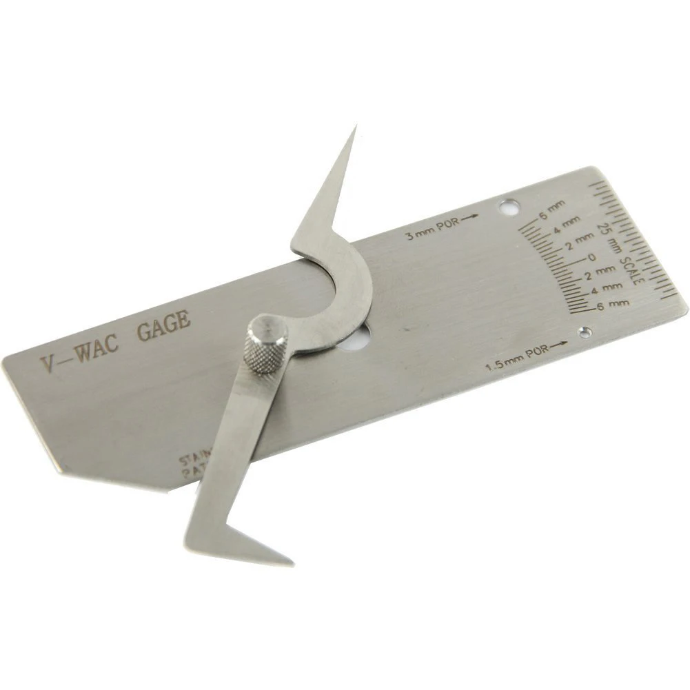 V WAC Biting Edge Welding Gauge Welder Welding Inspect Metric Single