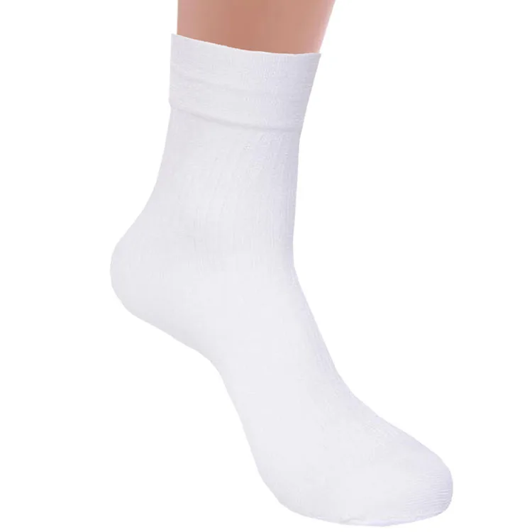 50 пар/лот мужские тонкие носки из бамбукового волокна Мужские Элитные повседневные деловые шелковые носки дезодорирующие натуральные антибактериальные - Цвет: White