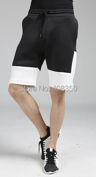 2015 Brand Mens Collection Fashion Black White Multi Pockets Shorts Print Workout Leggings Summer Casual Sport Shorts Masculino  (11).jpg