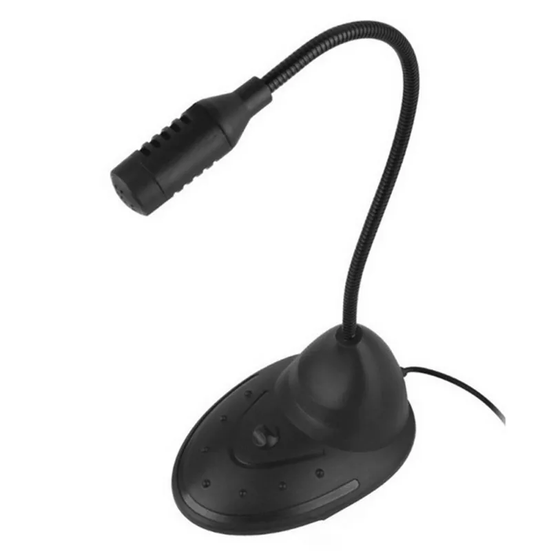 

Flexible Desktop Microphone Mini Studio Speech Microphone 3.5mm Jack Mic Wired Mic for Computer PC Desktop Notebook